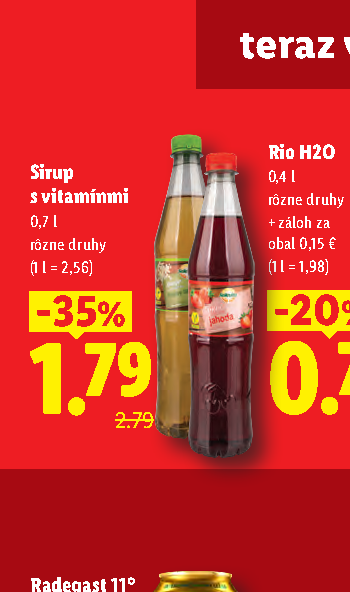 Sirup s vitamínmi
