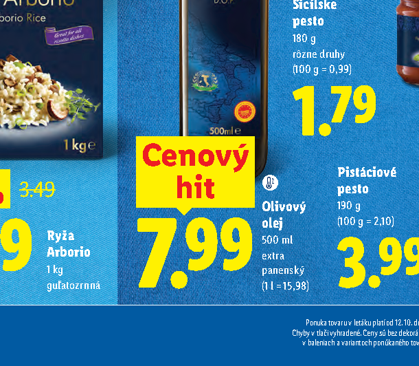Pistáciové pesto Olivový olej