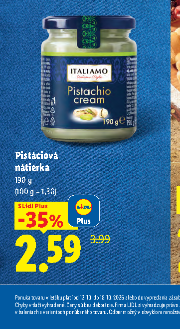 Pistáciová nátierka