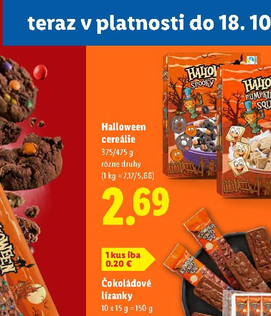 Halloween cereálie