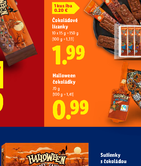 Halloween čokoládky