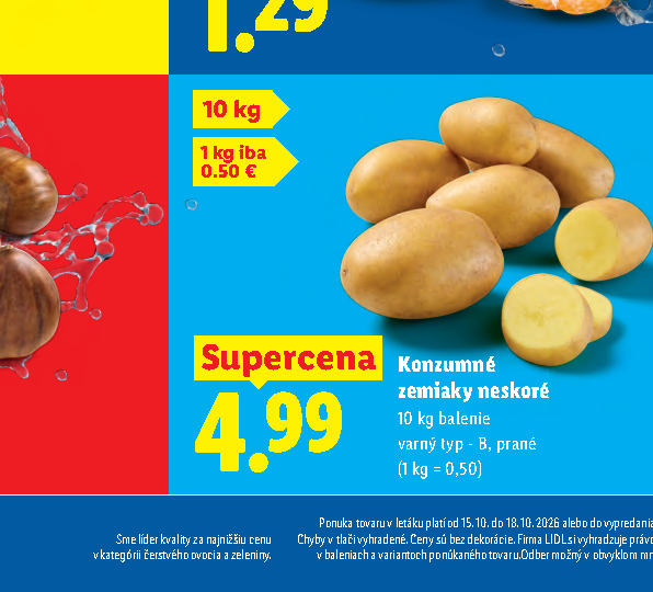 Konzumné zemiaky neskoré