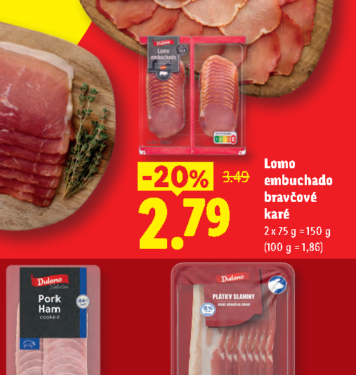 Lomo embuchado bravčové karé