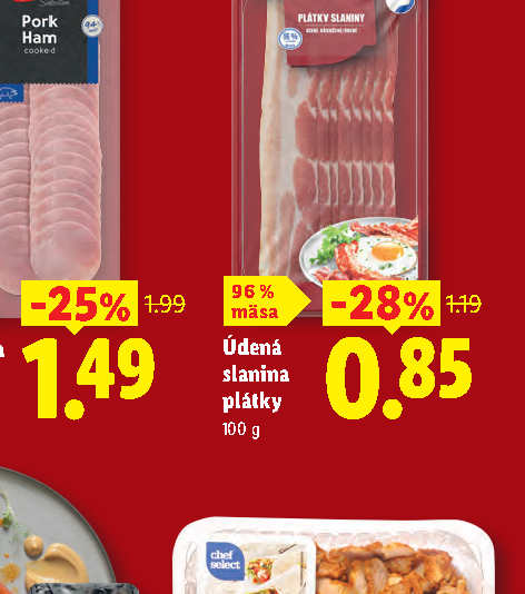 Údená slanina plátky