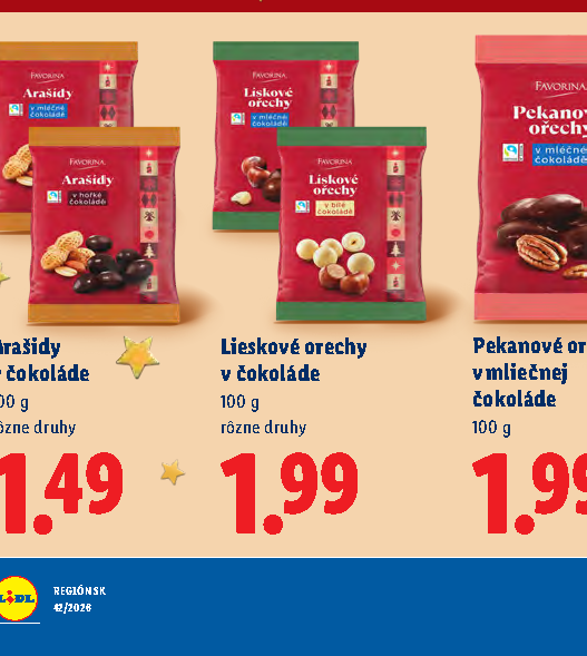 Pekanové orechy Lieskové orechy v mliečnej v čokoláde