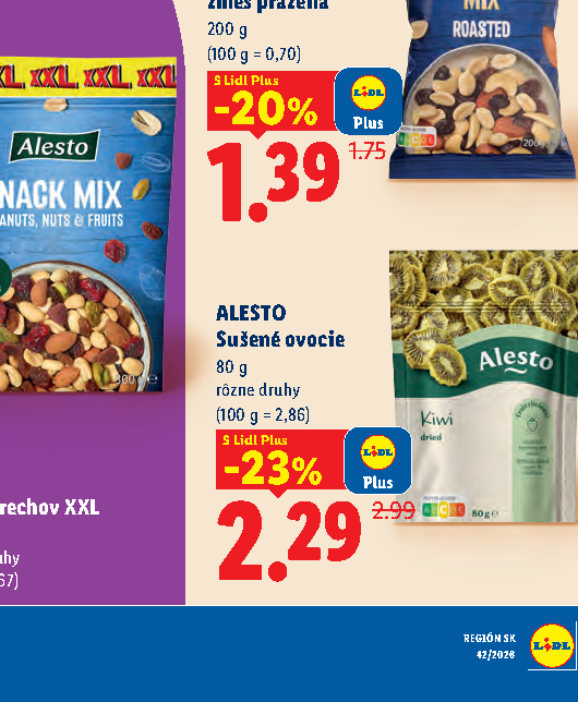 ALESTO Sušené ovocie