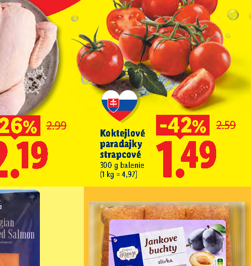 Koktejlové paradajky strapcové