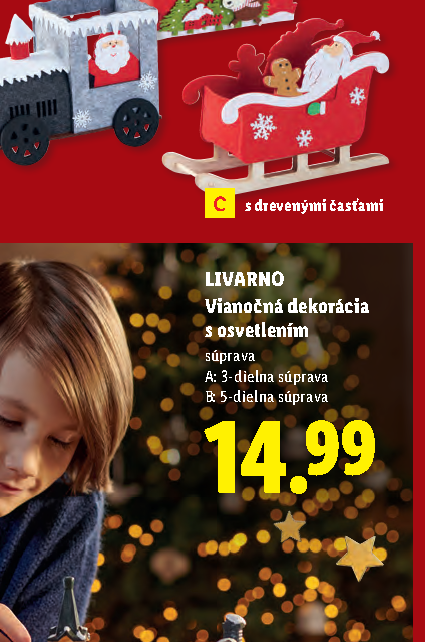 LIVARNO Vianočná dekorácia s osvetlením