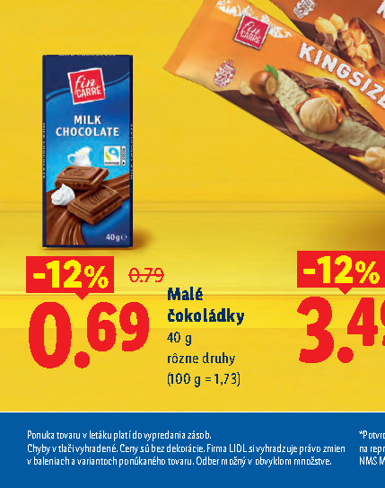 Malé čokoládky