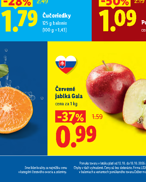 Červené jablká Gala