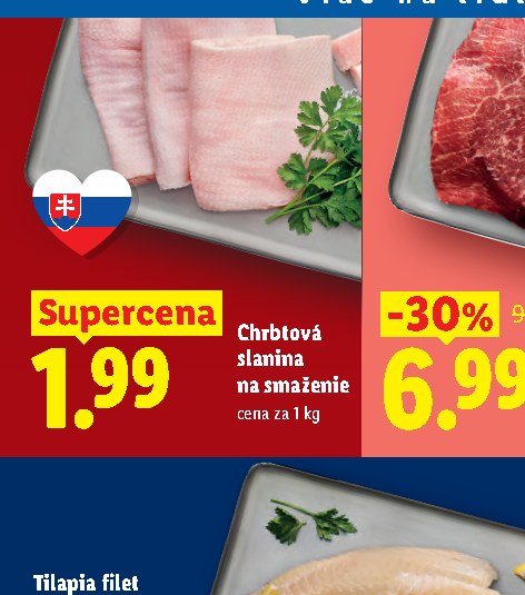 Chrbtová slanina na smaženie
