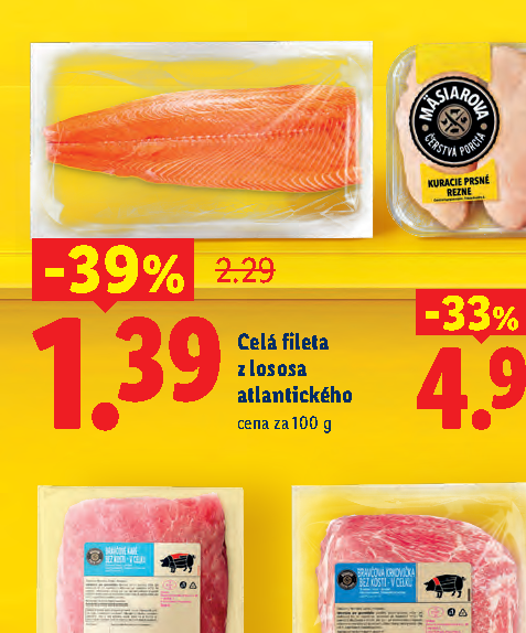 Celá fileta z lososa atlantického