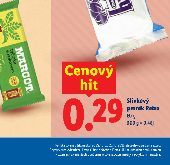 Slivkový perník Retro