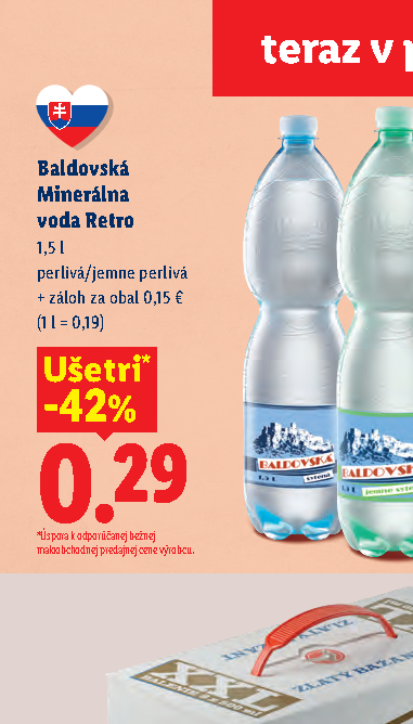 Baldovská Minerálna voda Retro