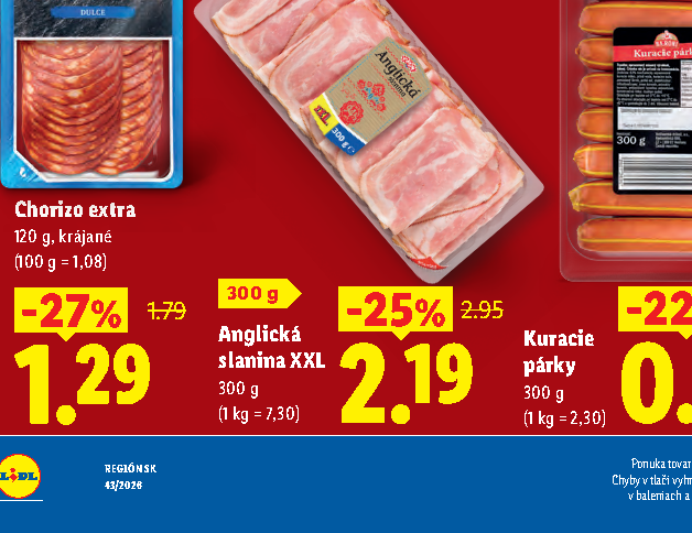 Anglická slanina XXL
