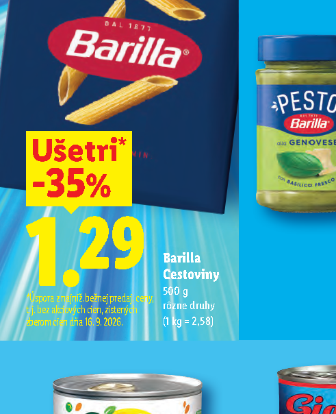 Barilla Cestoviny