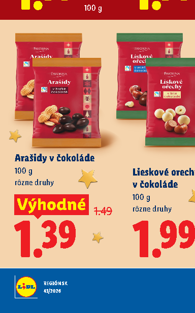 Arašidy v čokoláde