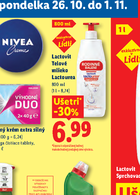 Lactovit Telové mlieko Lactourea
