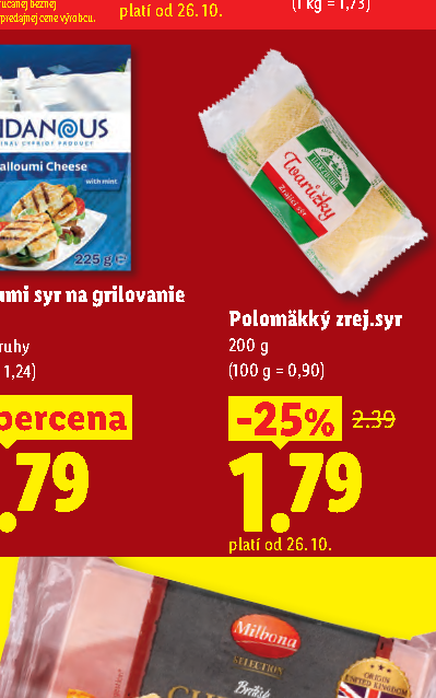 Halloumi syr na grilovanie Polomäkký zrej.syr