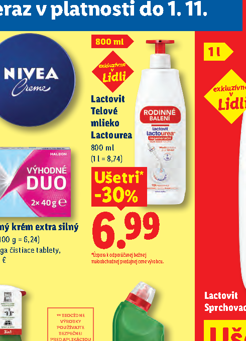 Lactovit Telové mlieko Lactourea