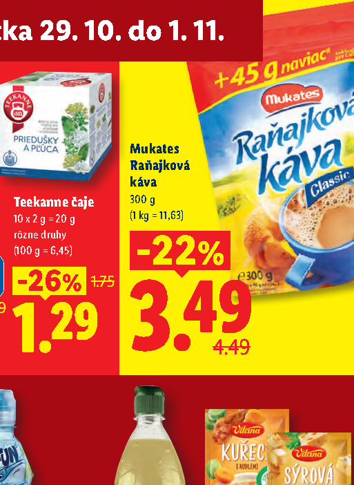 Mukates Raňajková káva