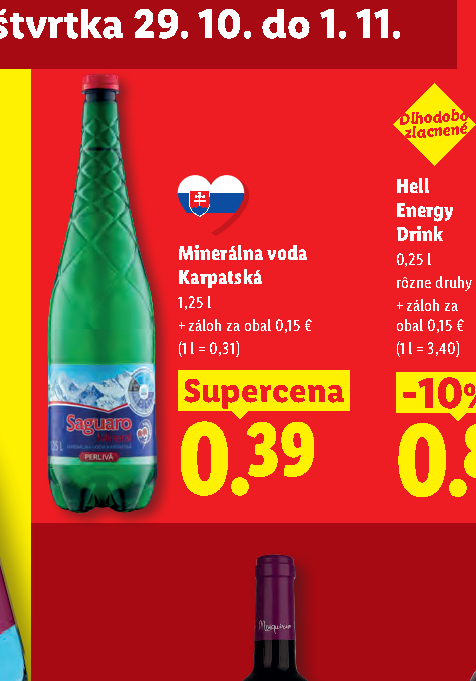 Hell Energy Drink Minerálna voda Karpatská