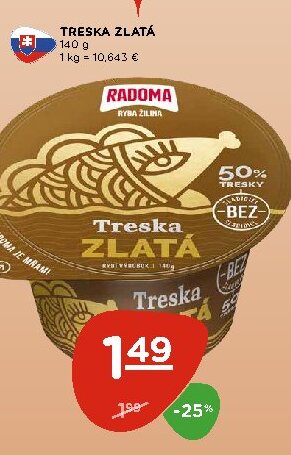 RADOMA TRESKA ZLATÁ