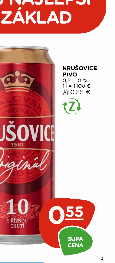 KRUŠOVICE PIVO