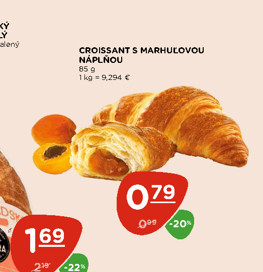 CROISSANT S MARHUĽOVOU NÁPLŇOU