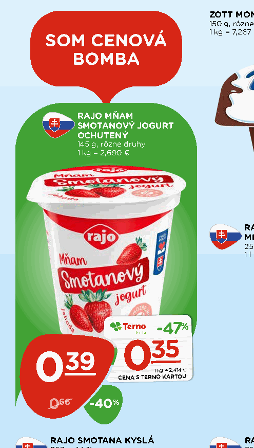 RAJO MŇAM SMOTANOVÝ JOGURT OCHUTENÝ