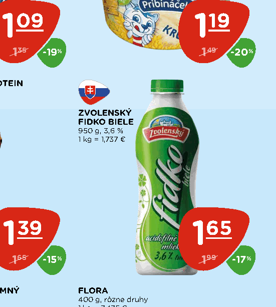 ZVOLENSKÝ FIDKO BIELE