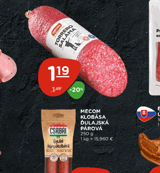 MECOM KLOBÁSA ĎULAJSKÁ PÁROVÁ
