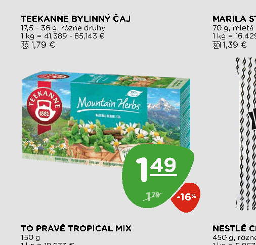 TEEKANNE BYLINNÝ ČAJ