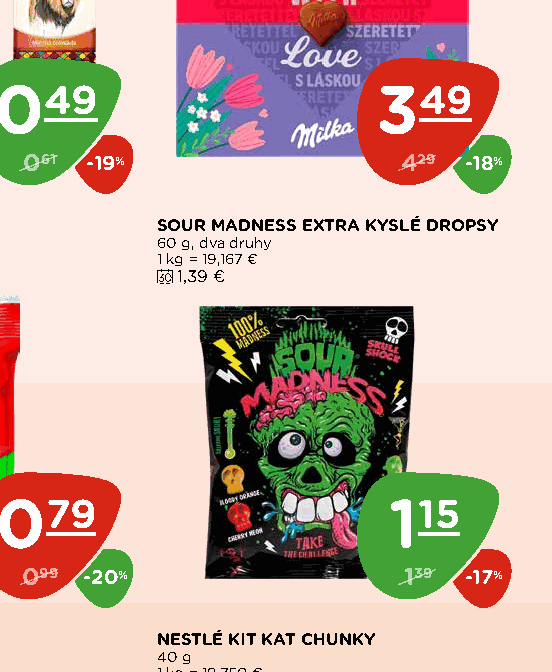 SOUR MADNESS EXTRA KYSLÉ DROPSY