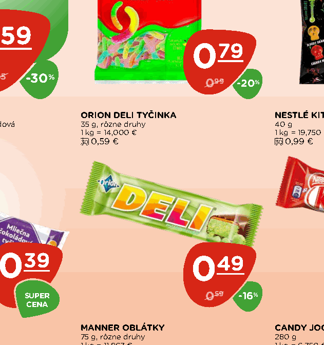 ORION DELI TYČINKA