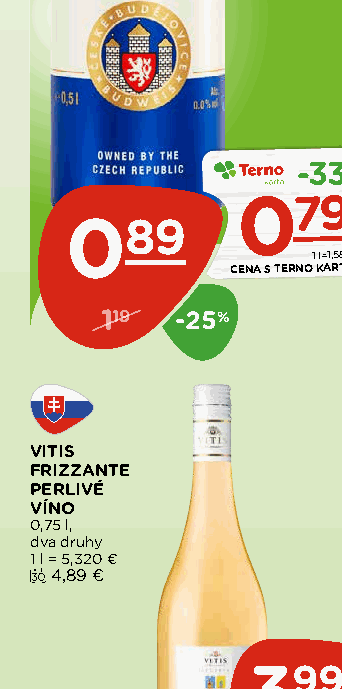 VITIS FRIZZANTE PERLIVÉ VÍNO