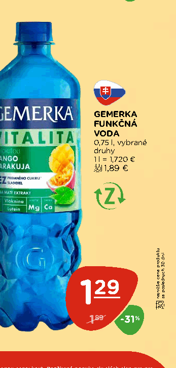 GEMERKA FUNKČNÁ VODA