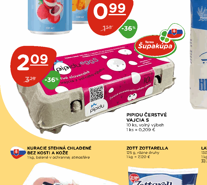 PIPIDU ČERSTVÉ VAJCIA S