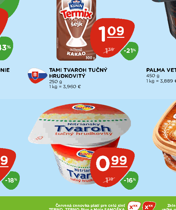 TAMI TVAROH TUČNÝ HRUDKOVITÝ