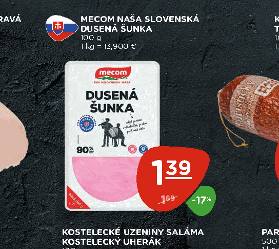 MECOM NAŠA SLOVENSKÁ DUSENÁ ŠUNKA