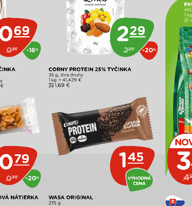 CORNY PROTEIN 25% TYČINKA