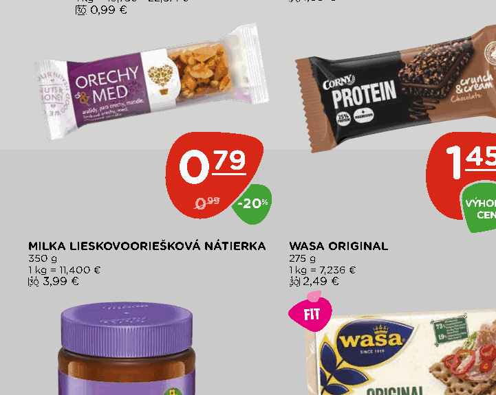 MILKA LIESKOVOORIEŠKOVÁ NÁTIERKA