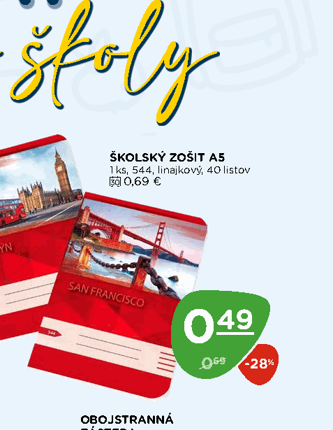 ŠKOLSKÝ ZOŠIT A5