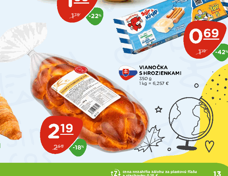 VIANOČKA S HROZIENKAMI