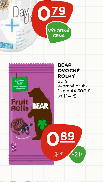 BEAR OVOCNÉ ROLKY