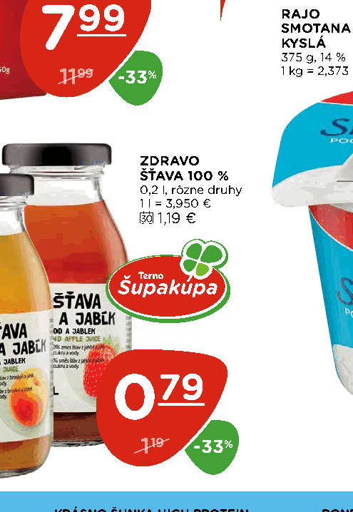 ZDRAVO ŠŤAVA 100 %