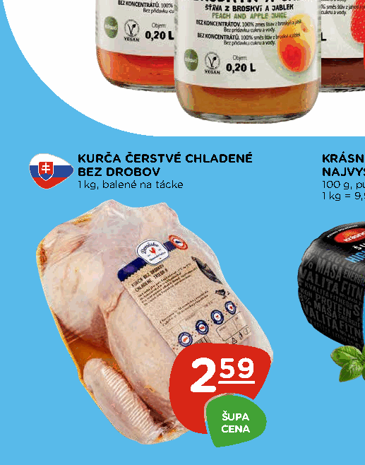 KURČA ČERSTVÉ CHLADENÉ BEZ DROBOV
