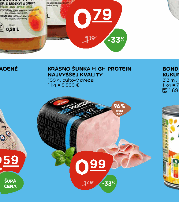 KRÁSNO ŠUNKA HIGH PROTEIN NAJVYŠŠEJ KVALITY