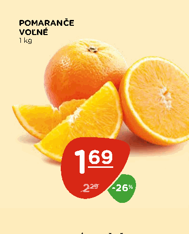 POMARANČE VOĽNÉ
