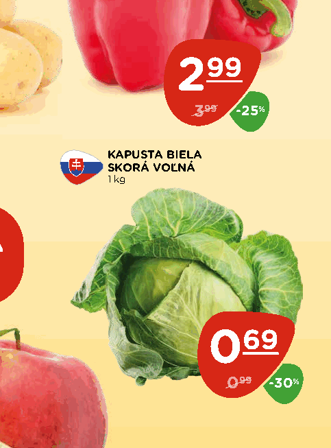 KAPUSTA BIELA SKORÁ VOĽNÁ